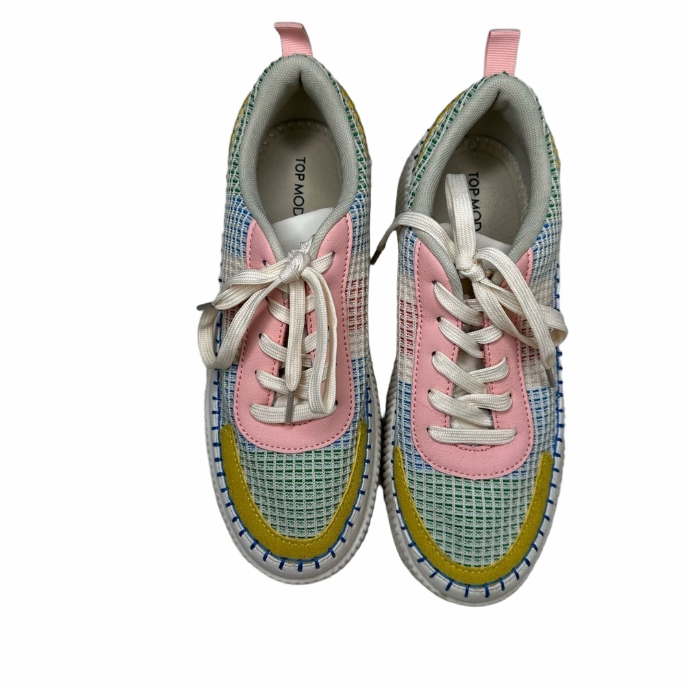 Top Moda Rhinestone Multicolor Tennis Shoes Size 10